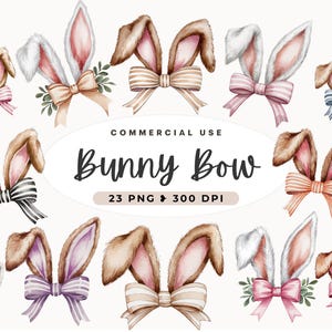 Hasenohren Schleife Clipart, Hase Png, Frohe Ostern, Schleife Ästhetik, Süße Hasenohren, Kokette Bänder, Ostern Ostern, Braune Hasenohren, Design