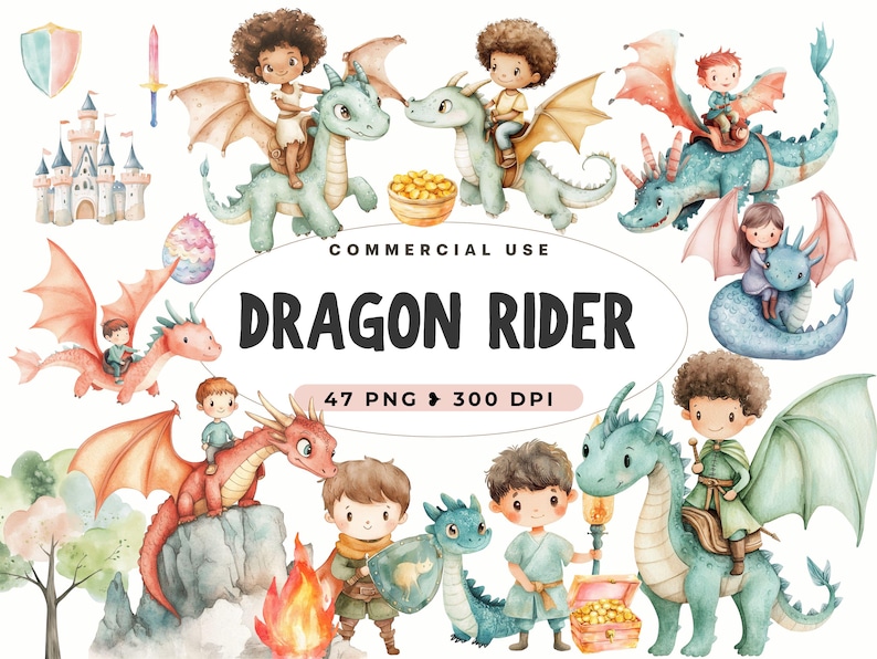 Dragon Rider Clipart, Cute Baby Dragon, Book Lover, Dungeon Crawlers ...