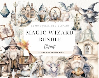 Wizard Academy Clipart, Magic Wizard School, Commercial Use, Magic Png, Wizard Clip Art, Paper Craft, Party Invitations, Halloween, Potion