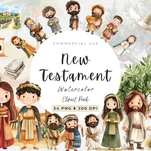 Neues Testamente, Biblische Figuren Clipart, Biblische Geschichte, Biblische Menschen Clip Art, Religiöse Clip Art, Jesus Wunder, Biblische Geschichten