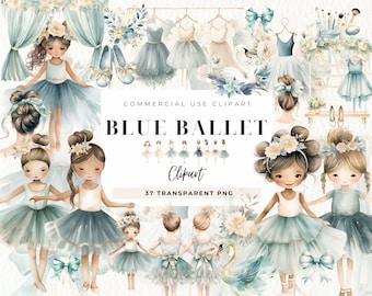 Ballet Watercolor Clipart, Ballet Clip Art, Swan Png, Nursery Digital Clip Art, Swan Lake, Ballerina PNG, Cute ballet, Commercial Use