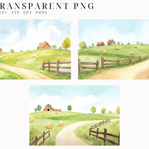Watercolor Cute Farm Clipart, Cute Animals, Nursery Art, Baby Shower ...