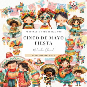 Mexicaanse baby clipart, babyshower, Mexicaanse folklore, Mexico Independence Day, digitale download, Fiesta, Papel Picado, Cinco de Mayo, Piñata