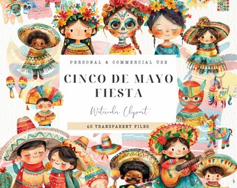 Mexikanische Baby Clipart, Babyparty, mexikanische Folklore, Mexiko Unabhängigkeitstag, digitaler Download, Fiesta, Papel Picado, Cinco de Mayo, Piñata
