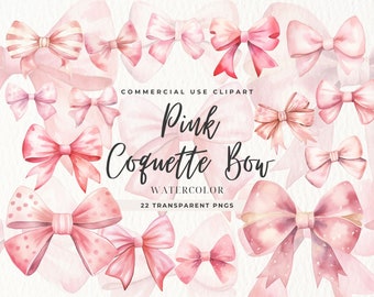 Coquette Bow Clipart, Pink Valentine Bow Png, Cute Coquette Bows, Aesthetic Pink Bows, Vintage, Victorian Style, Pastel Soft Dream-Like