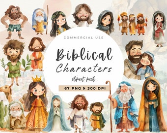Biblische Figuren Clipart, Biblische Geschichten, Biblische Menschen Clip Art, Religiöse Clip Art, Jesus Wunder, Biblische Geschichten, Sonntagsschule