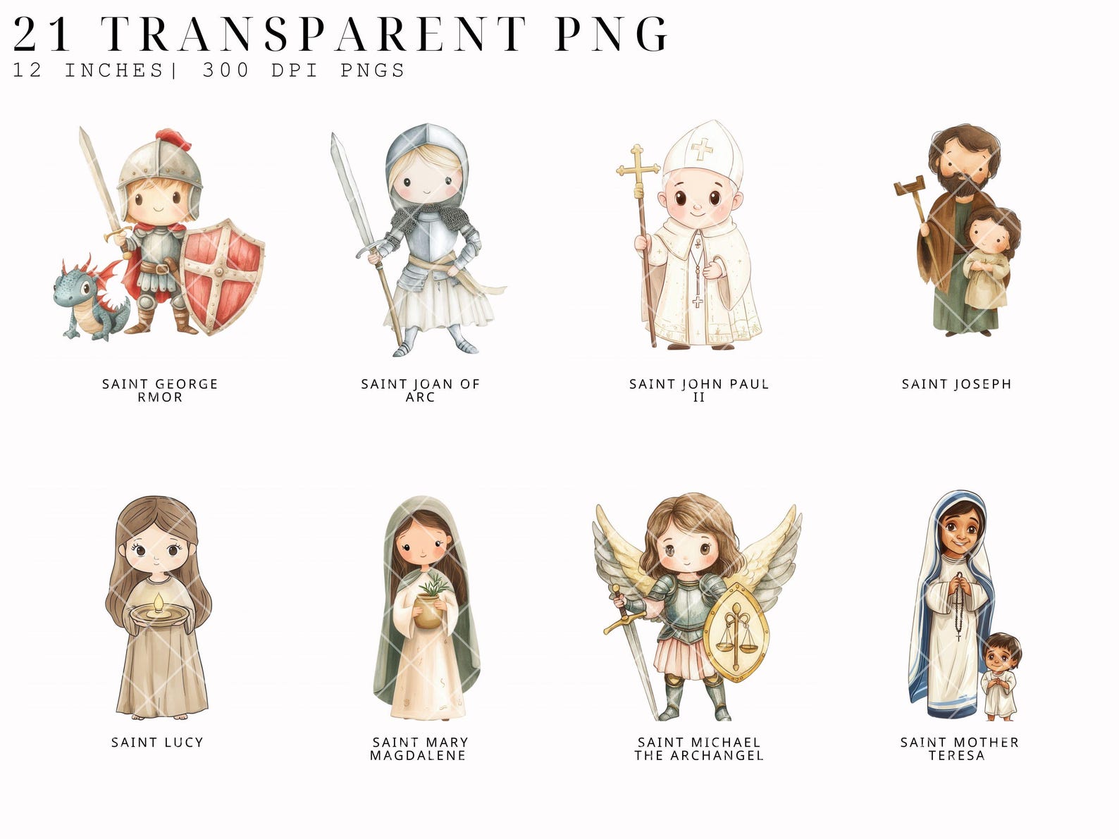Bible Saints Clipart, Faith Cut File, Christians, Jesus, Bible Png ...