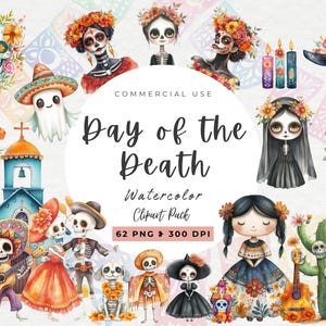 メキシコのハロウィーン クリップアート、死者の日、商用利用、死者の日、メキシコ、かわいいハロウィーンのメキシコの幽霊、頭蓋骨、骸骨