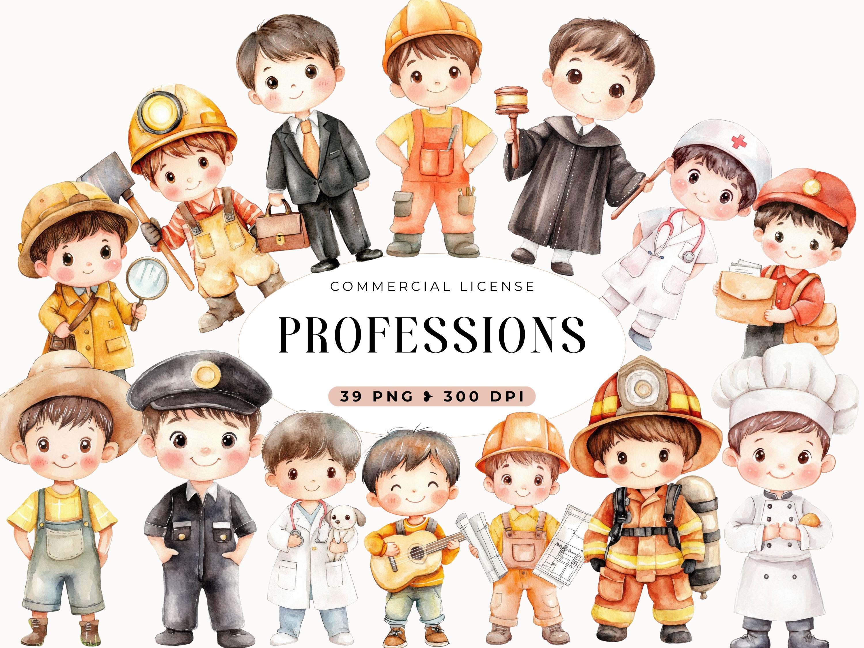 Beroepen clipart - Etsy België, image size:3000x2250