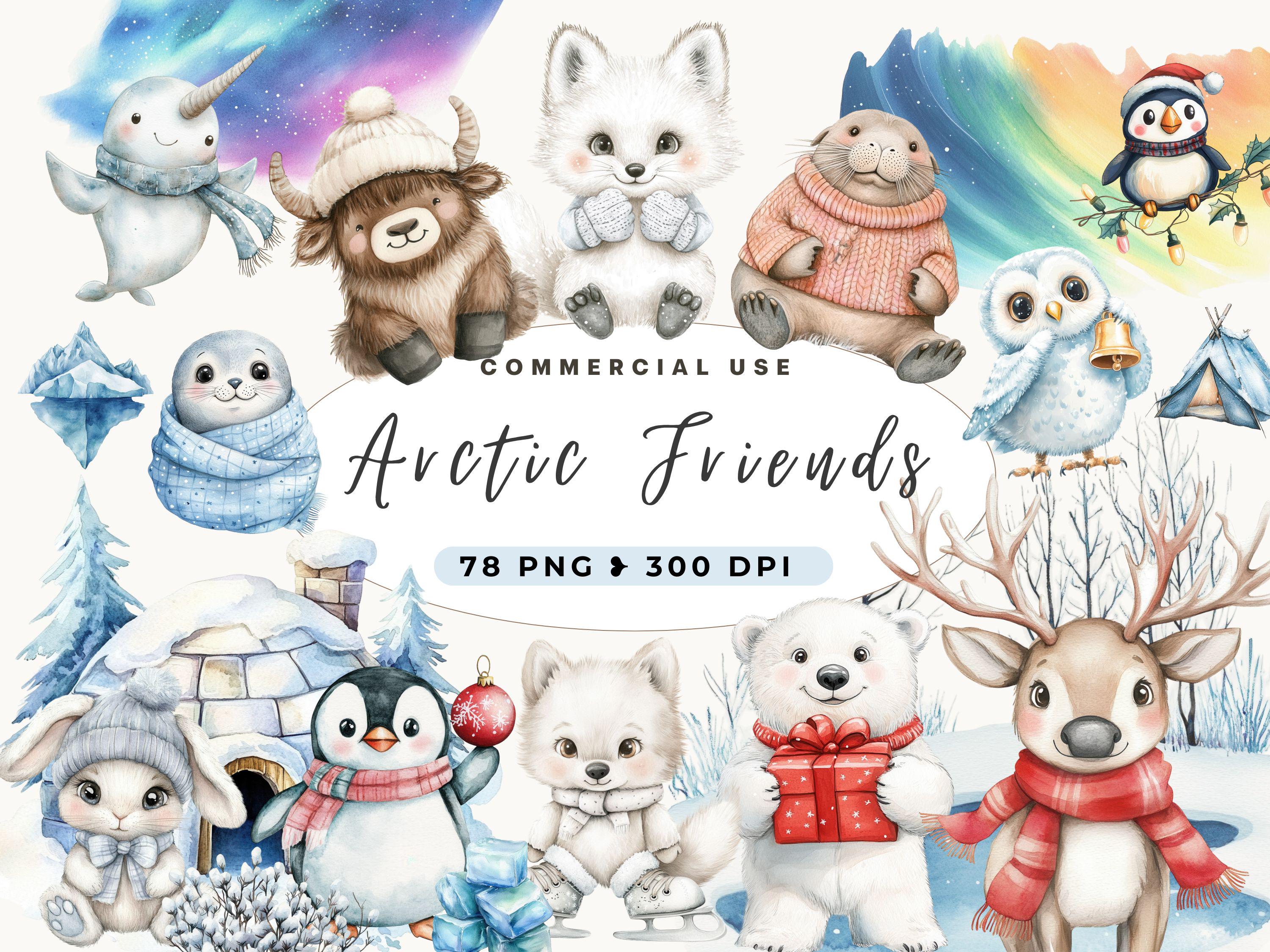 Striscioni Per Feste A Tema Animali Artici - 3 Pezzi Con Bandierine Di Pinguini, Volpi E Orsi - Decorazioni Invernali Per Compleanno E Baby Shower