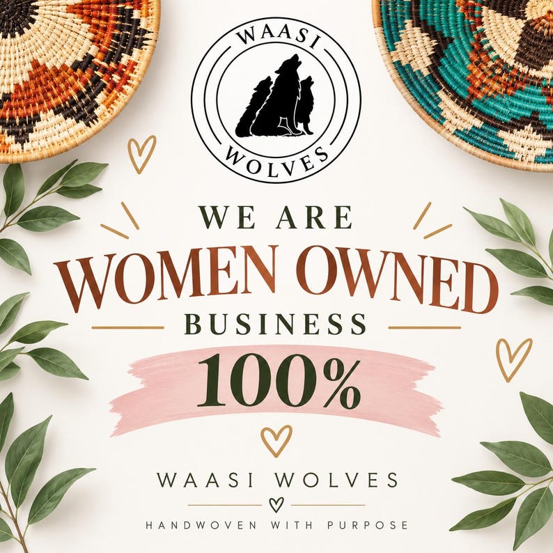 Unique Logo Wolves Handwoven 10