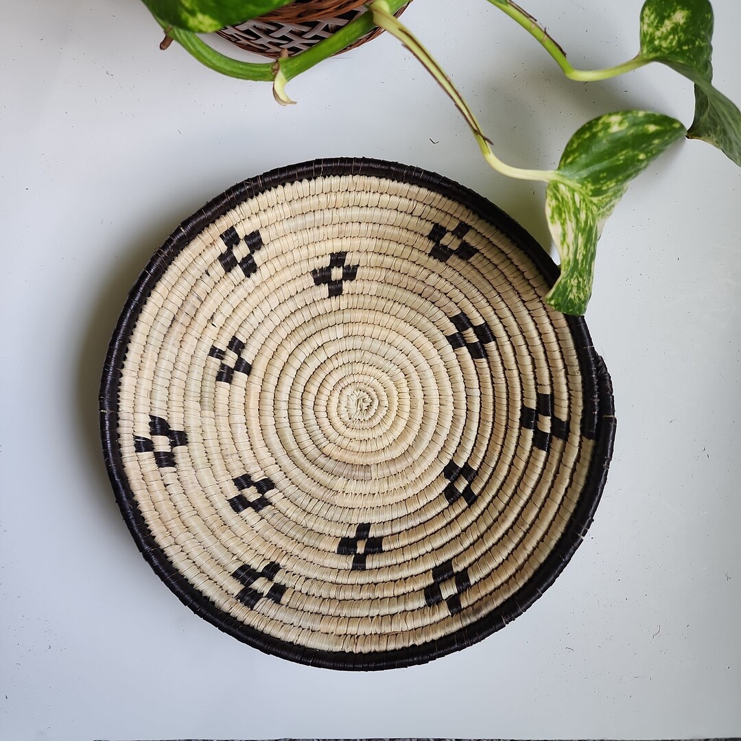 希少　ナバホ　ネイティブ柄　バスケット　天然素材　ハンドメイド　41cm 希少 ナバホ ネイティブ柄 バスケット 天然素材 ハンドメイド 41cm