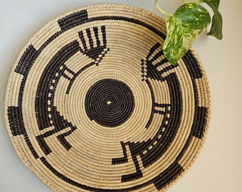 Authentic Southwest Navajo Inspired Woven Baskets | 13.5-14 Inch Approximate Size