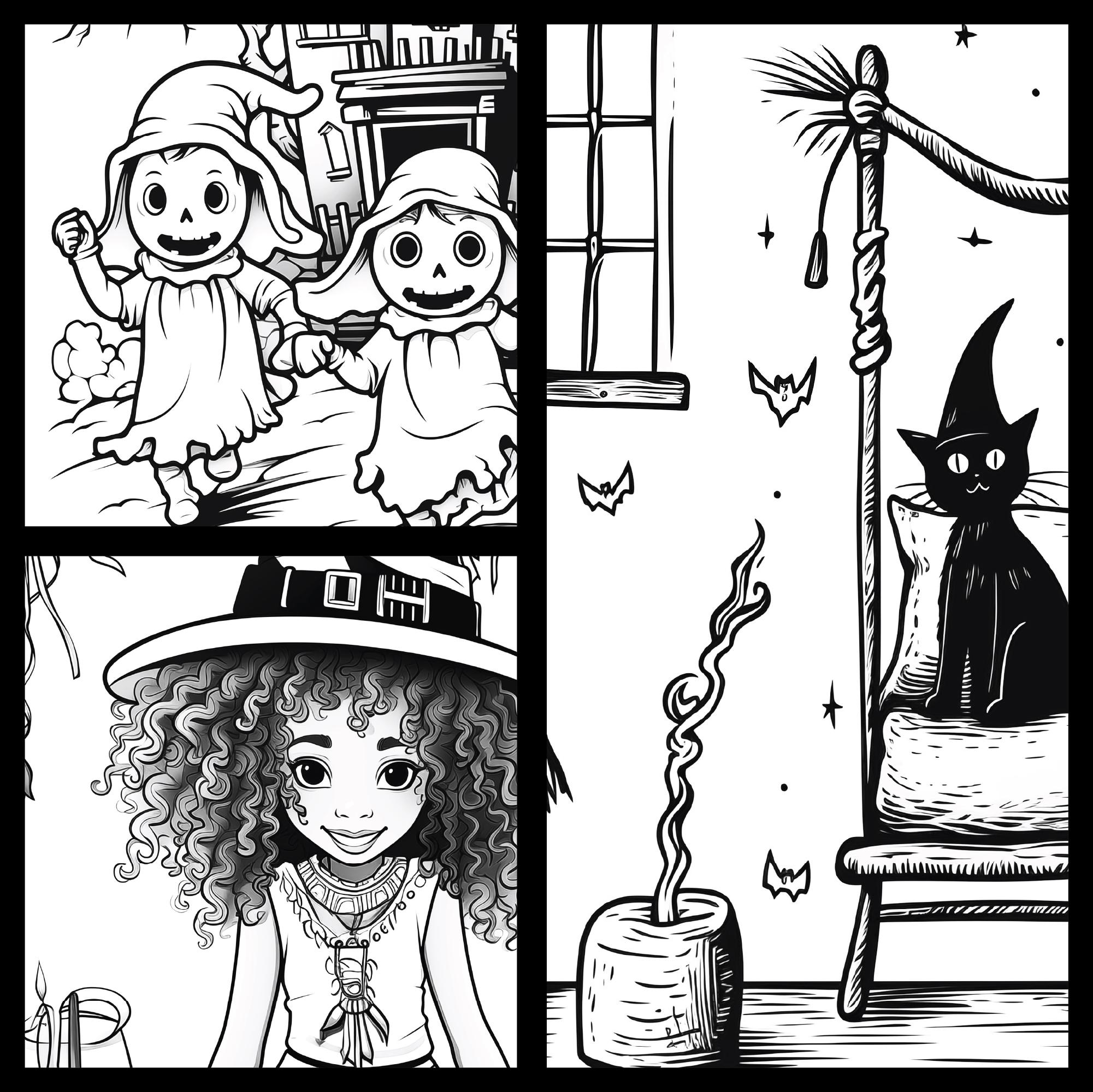 Printable Coloring Book | Little Halloween | 25 Pages | Kids | Fun ...