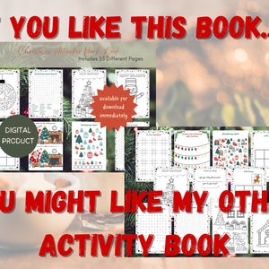 Printable Christmas Activity Book 60 Different Pages Christmas ...