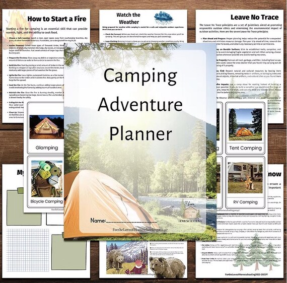 Camping Adventure Planner and Journal