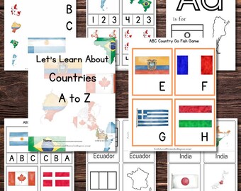A to Z Countries Learning Pack