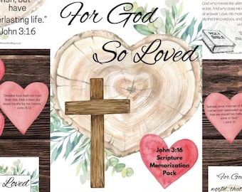 Perché Dio ha tanto amato Giovanni 3:16 Pacchetto di Scritture