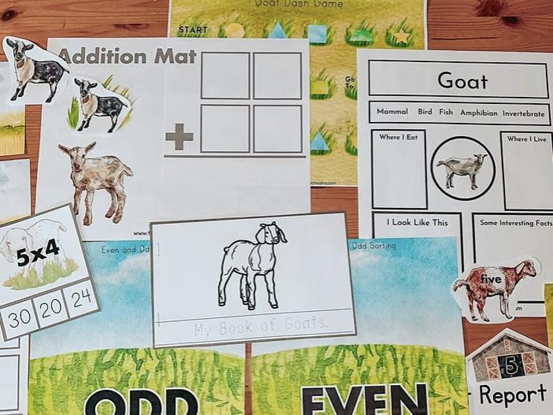 Goat Learning Pack - Etsy