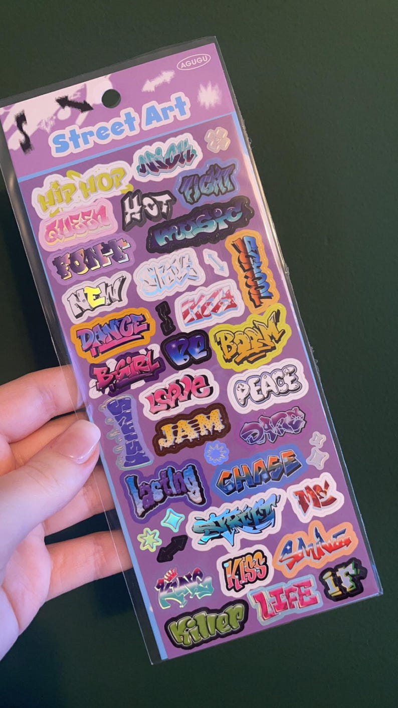 Kpop Photocards Sticker Sheets, Shimmery Gloss Deco Stickers - Etsy
