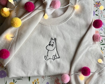 Moomin Jumper | Moomin Sweatshirt | Moomin Jumper Women's | Moomin Lover Gift |Retro Jumpers |Cartoon Character Jumper