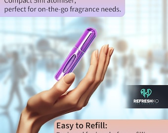 Multicolor 5 pack travel atomizer for purfume for travel ect...