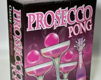 Prosecco pong 14pc Set 12 Cups 2 Balls Party Game