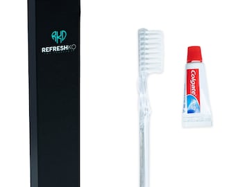 250x collgate Mini hotel travel disposable toothbrush with collgate 5g toothpaste