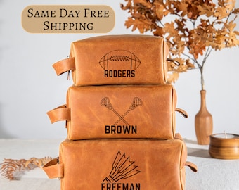 Personalized Football Gifts, Lacrosse Gift, Badminton Gift, Bulk Gift Idea for Football Team, Leather Accessories, Gift for Football Coaches