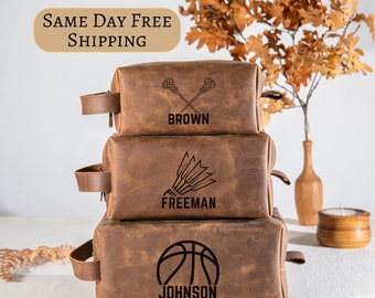 Personalized Lacrosse Gifts, Badminton Gift, Basketball Gift, Bulk Gift for Lacrosse Team, Custom Leather Accessory, Gift for Lacrosse Coach