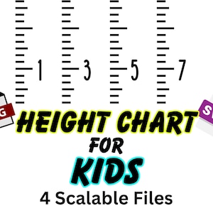 Height Chart for Kids, Height Chart, Kids Height Chart, Kids measuring Height Chart