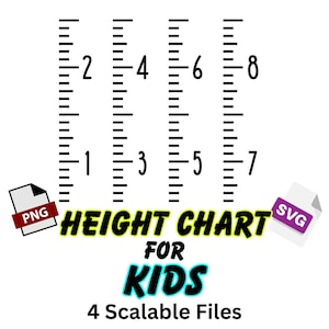 Height Chart for Kids, Height Chart, Kids Height Chart, Kids measuring Height Chart