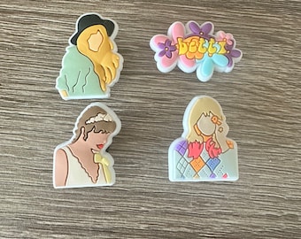 Taylor Inspired l Betty Inspired Bundle Croc Charm Jibbitz l Eras Shoe Charms l Concert Outfit l Anti Hero l Pop Singer Gift l