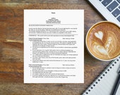ATS Friendly Digital Chronological Resume Template