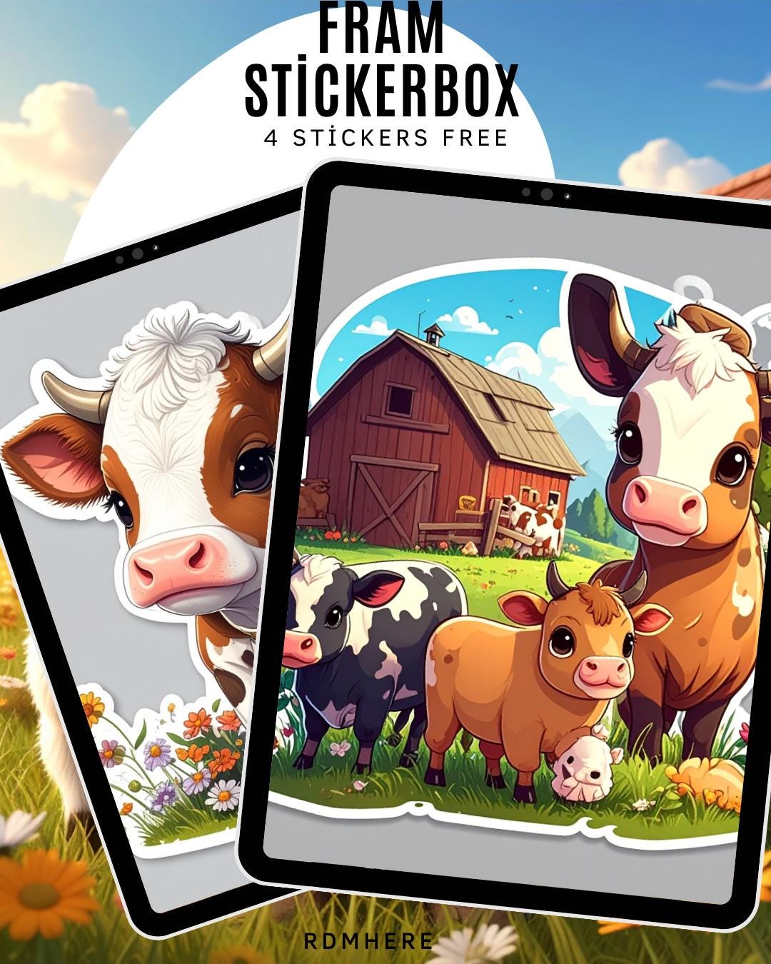 Farm Sticker Set 40+ Png - Etsy