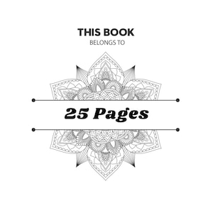 Mandala Coloring Pages Digital PDF | Stress Relief, Mindful Relaxation, Easy and Bold Patterns for Adults  and Kids Printable Coloring Book
