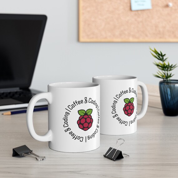 Coding Mug, Coding Mug Gift, Coder Gift, Raspberry Pi Mug