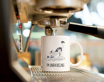 Ich entwirre lustige Katzen-Tasse | Katzenliebhaber Geschenk, Katzeneltern-Tasse, Geschenk für Tierliebhaber, Mitarbeiter Geschenk, Office Humor