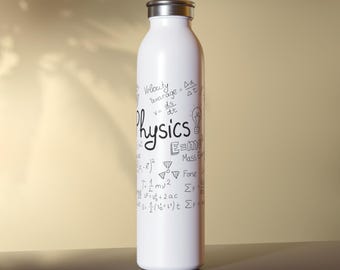 Physics Equations Thermosflasche, Gravitationsoptik Geschenk, Physics Equations Geschenk, Physik Flasche, Professor Geschenk