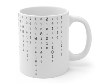 Binär kod kaffemugg: Unik teknikgåva