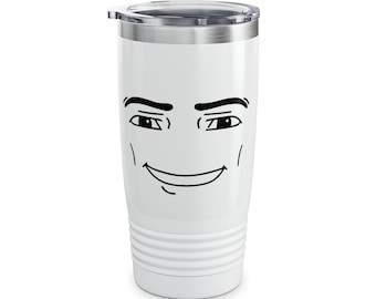 Lachende Roblox Face 20oz-beker: cadeau voor gamer