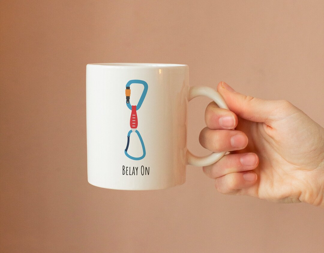 Cute Climbing Mug, Cute Climbing Gift, Climbing Mug, Rock Climbing, Fun