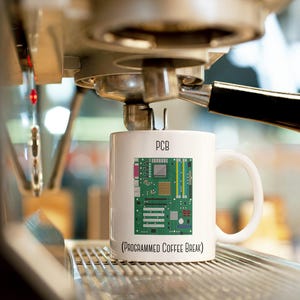 Grappige PCB-mok 11 oz | Cadeau software-ingenieur, Arduino-mok, printplaatcadeau, cadeau collega, cadeau voor maker, mok ingenieur