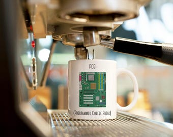 Funny PCB Mug 11 oz | Software Engineer Gift, Arduino Mug, Circuit Board Gift, Coworker Gift, Gift for Maker, Engineer Mug