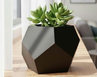 Stylish Geometric Vase 3D Print Files x2 | Modern Plant Holder | Home Decor Design