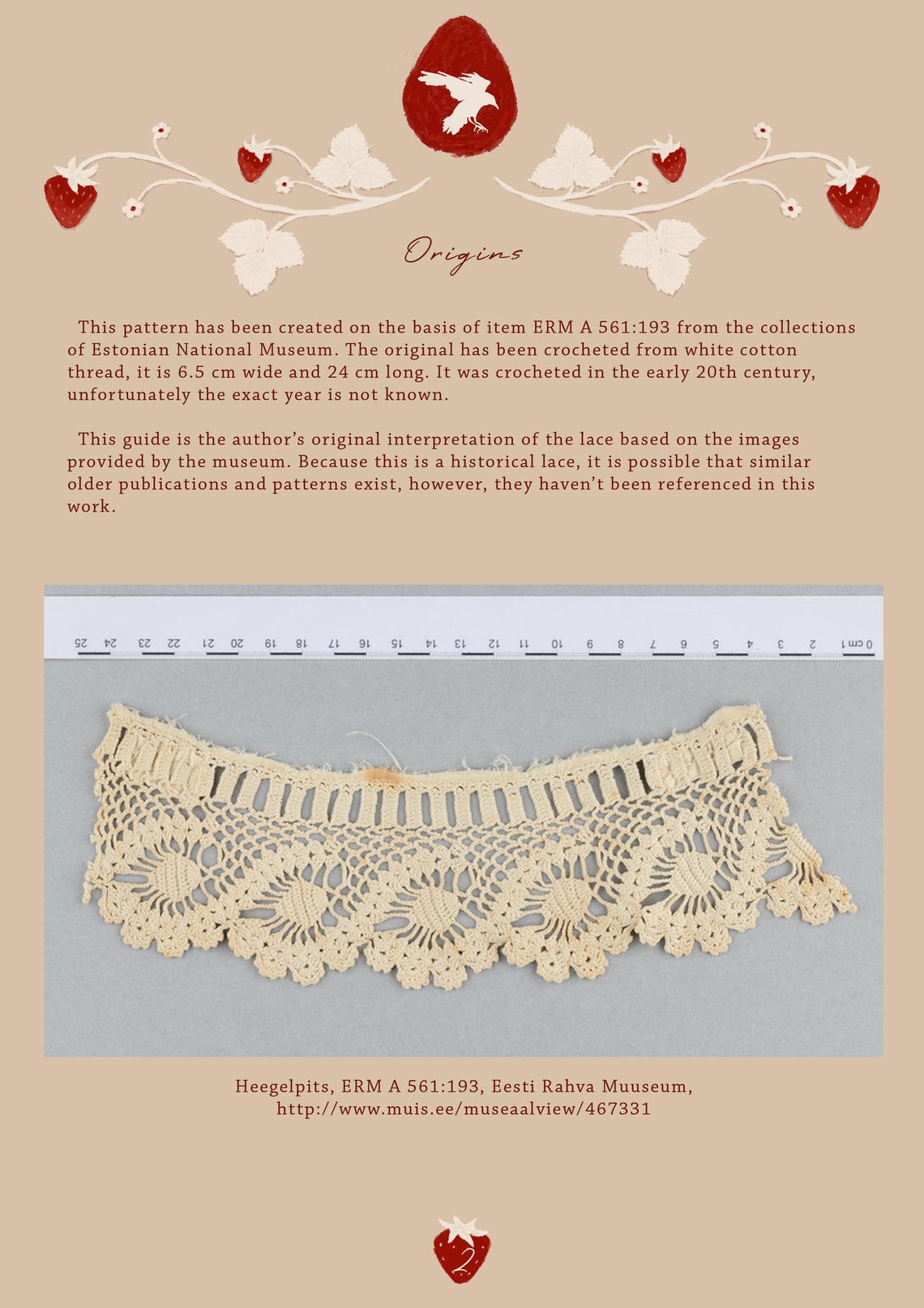 Historical Scalloped Crochet Lace PDF Pattern: Beginner to Intermediate ...