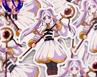 Elf Mage Glossy Vinyl Sticker
