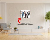 Personalized Brides & Grooms Photo Canvas Unique Gifts for Wedding Guests, Firends and Family - Optional Customizable Text For Home Wall Art