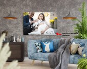 Personalized Pet Photo Canvas - Heartwarming Gifts for Pet Moms, Dads, and Parents - Customizable with Pet's Name for Cherished Home Décor