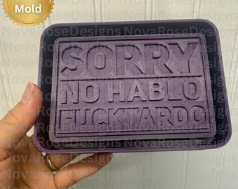 Spanglish humor Freshie silicone mold, Custom design mold, Free commercial use, Popular mold, Gift idea, 3d printed